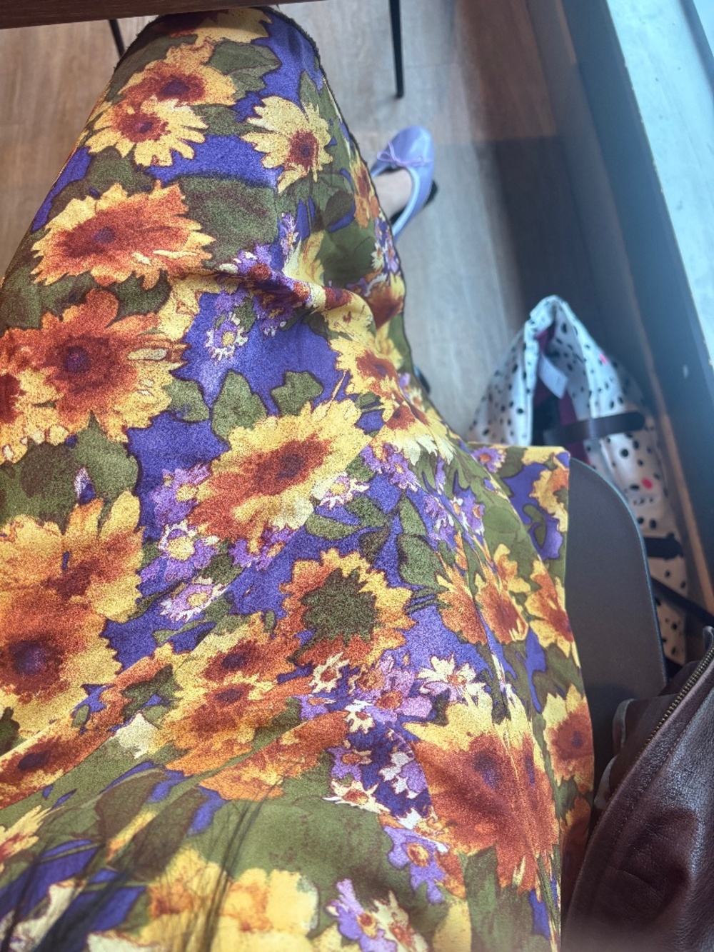 Blumarine 100%Silk Floral Skirt